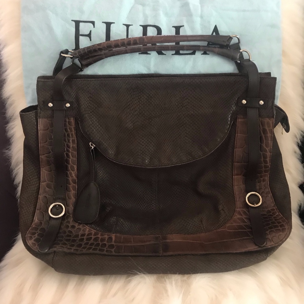 Furla Brown Leather Bag